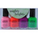 Sada 4ks mini laků Color Club Mighty Brights 
